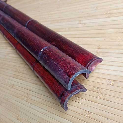 Половинка бамбука махагон 3 - 4 см